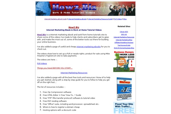 how2.biz site used Blogtacticsvintage