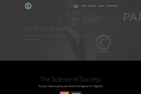 Enterprise Pro theme site design template sample