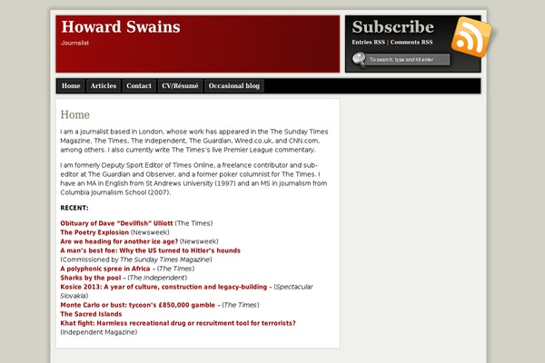 ModXBlog theme site design template sample
