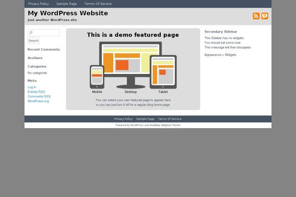 HeatMap AdAptive theme site design template sample