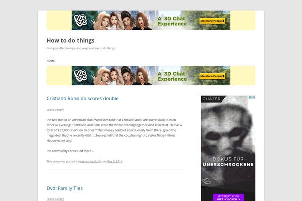 Twenty Twelve theme site design template sample