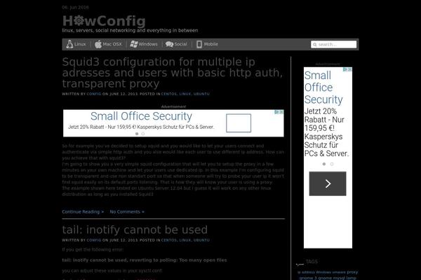 Nano theme site design template sample