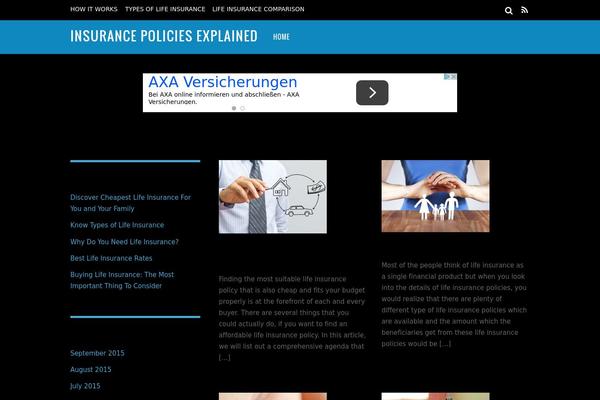 Magazine theme site design template sample