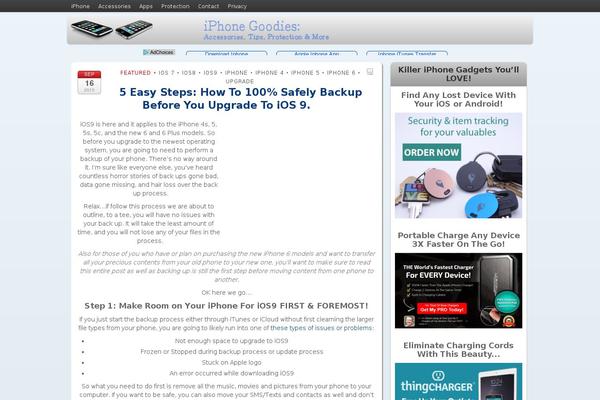 Voyage theme site design template sample