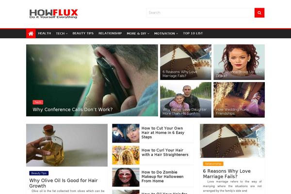 FlexiMag theme site design template sample