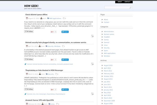 howgeek.com site used Super Light