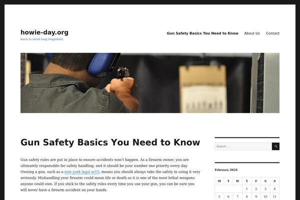Twenty Sixteen theme site design template sample