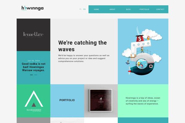 Buran theme site design template sample