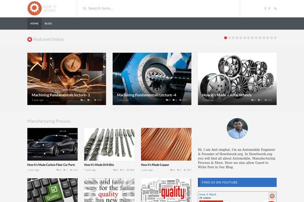 VideoTube theme site design template sample