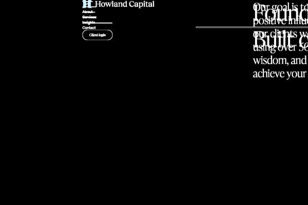 howlandcapital.com site used Howland-capital