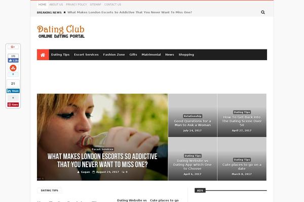 Magic Mag theme site design template sample