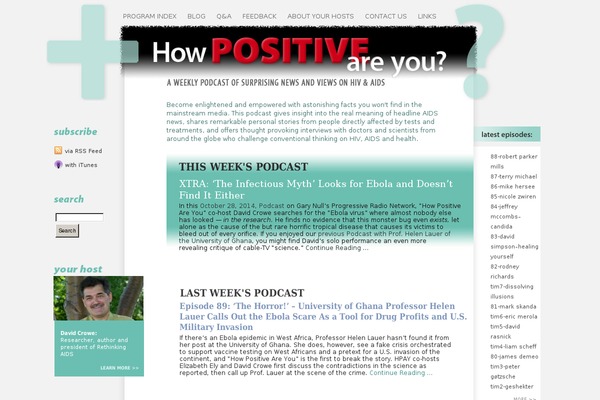 howpositiveareyou.com site used Diytheme