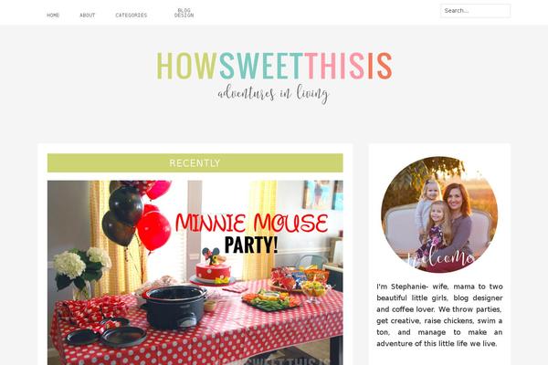 howsweetthisisblog.com site used Genesis-custom-child