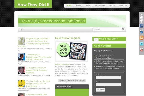 Breeze theme site design template sample