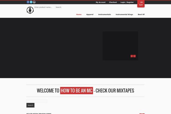 Rebellion theme site design template sample