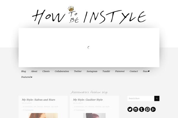 Nouveau theme site design template sample