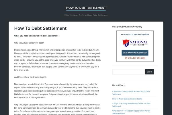 Finch theme site design template sample