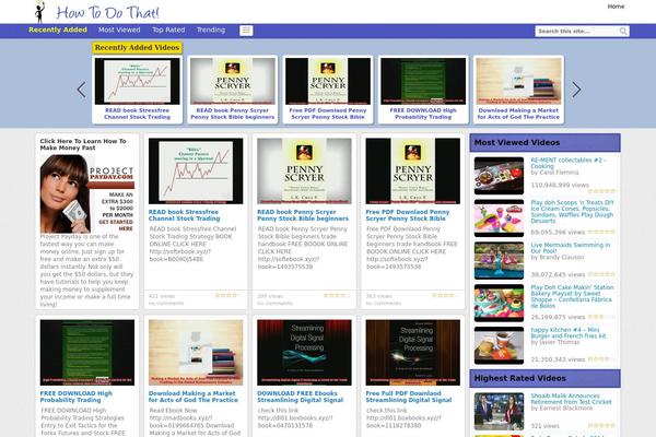 Covertvideopress theme site design template sample