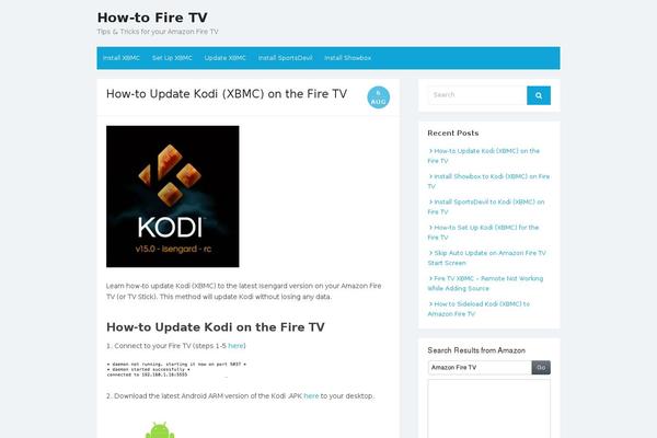 The Box theme site design template sample