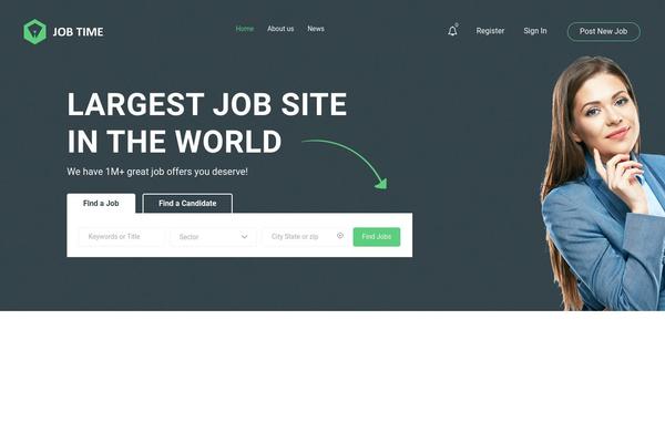 Site using Wp-jobsearch plugin