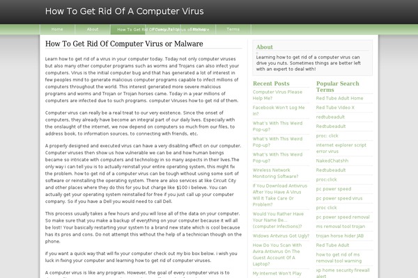 howtogetridofacomputervirus.com site used Freedom-green-widgetized
