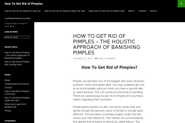 Twenty Fourteen theme site design template sample