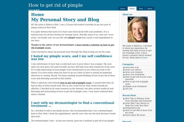 Shades of Blue theme site design template sample