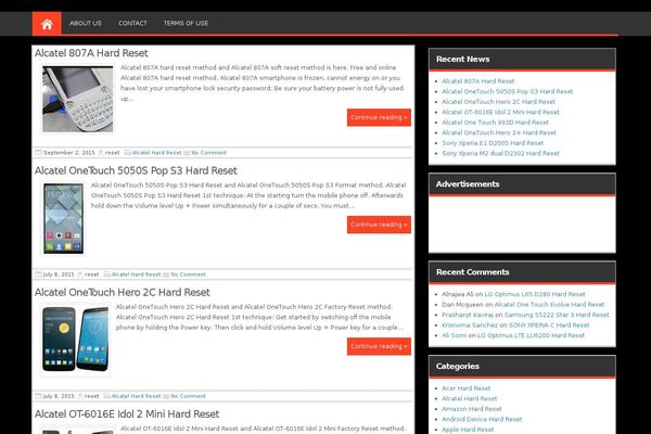 Magazine Style theme site design template sample