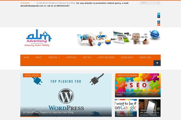 SmartMag theme site design template sample