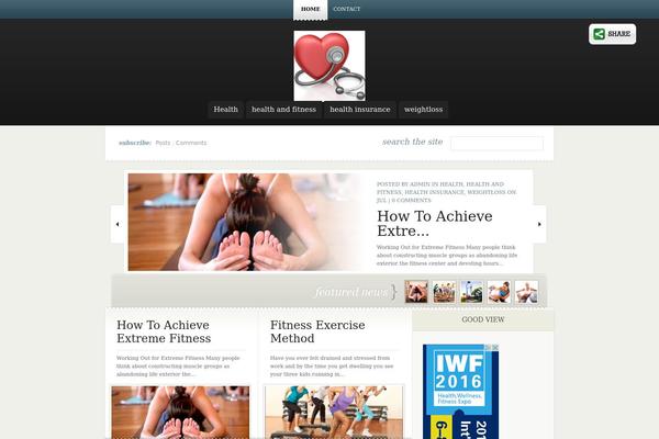 eNews theme site design template sample