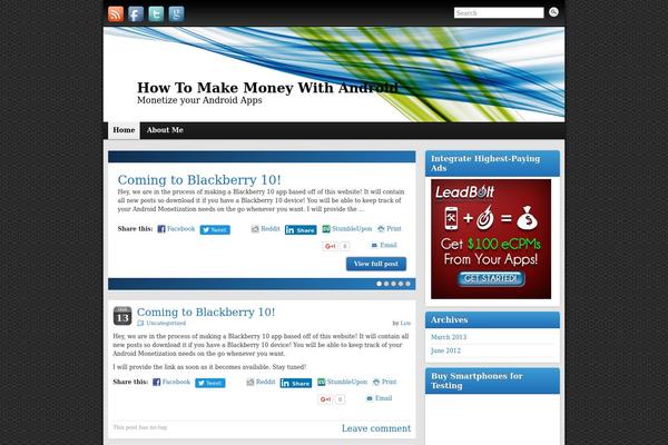 Graphene theme site design template sample