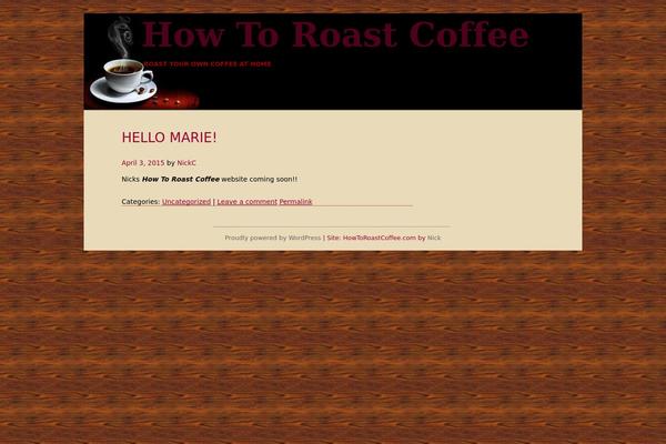 Coffee theme site design template sample