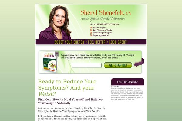 Serenity theme site design template sample