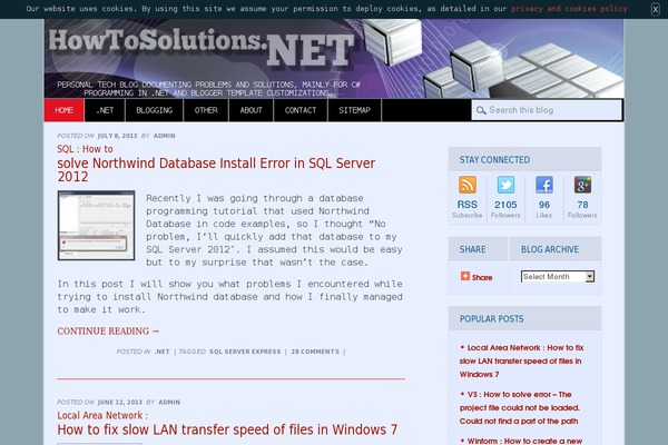 howtosolutions.net site used Mts_startup