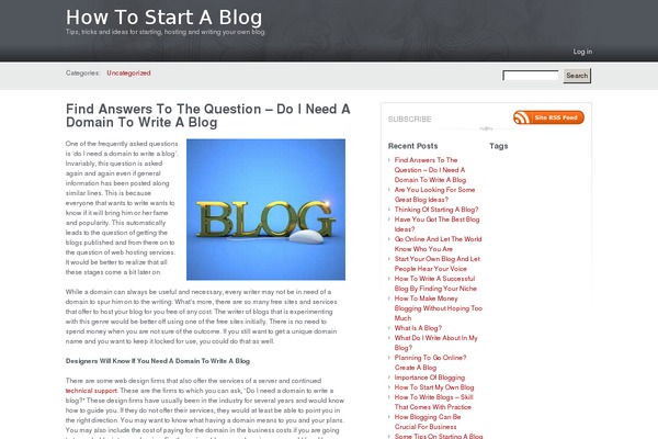 Carrington Blog theme site design template sample