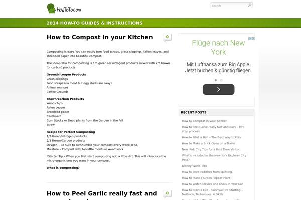 Eco theme site design template sample