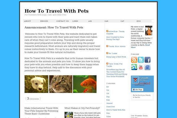 howtotravelwithpets.com site used Thesis 1.5.1