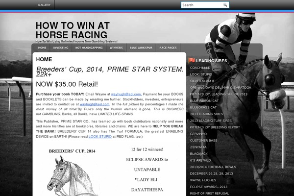 howtowinathorseracing.com site used Horseracing