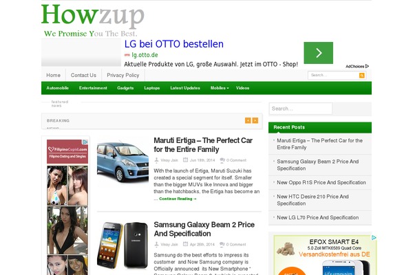 Resizable theme site design template sample