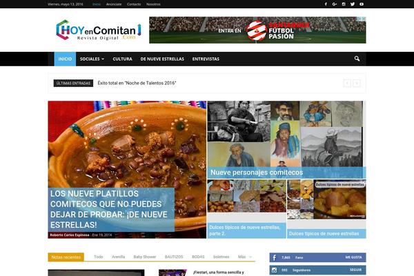 Nexus theme site design template sample