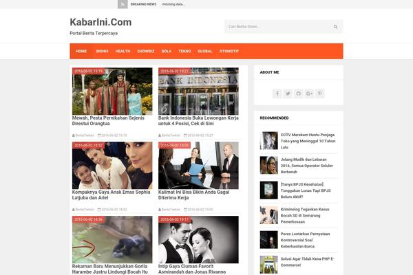 Flat728 theme site design template sample