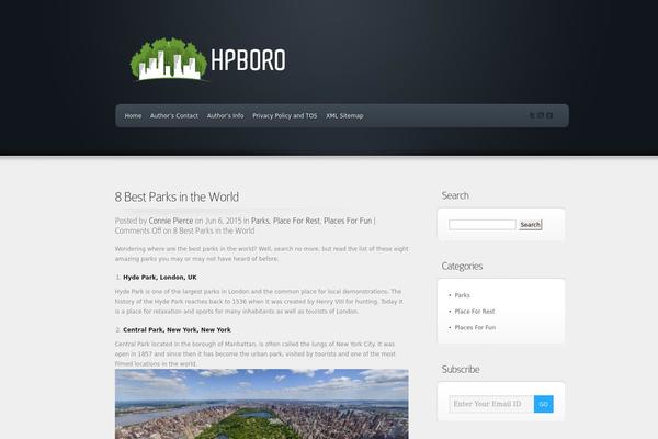 Envisioned theme site design template sample