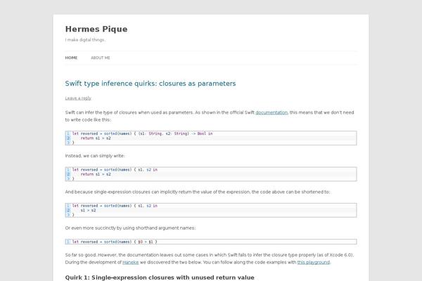 Site using Crayon Syntax Highlighter plugin