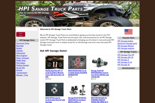 hpisavagetruckparts.com site used Savage