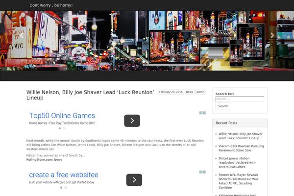 Times Square theme site design template sample