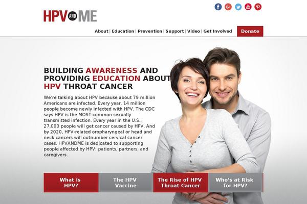hpvandme.org site used Hpv