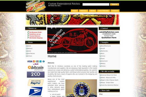 hqpatches.com site used Talian-green