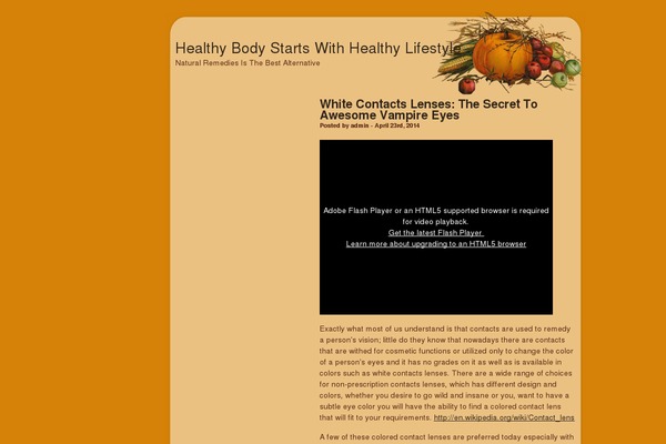 Harvest theme site design template sample