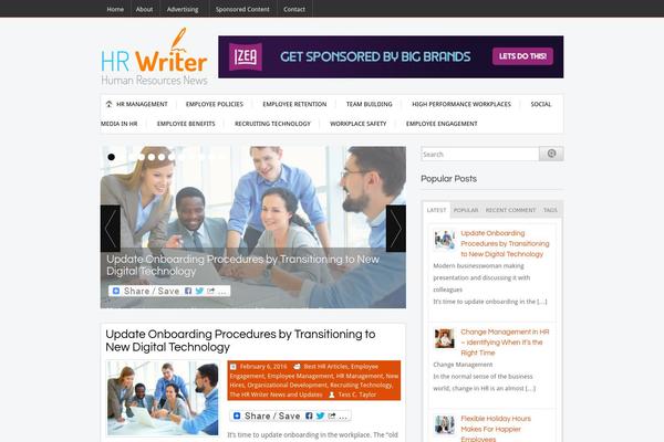 BlogsTrend theme site design template sample