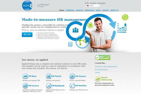 hrlink.com site used Applic8